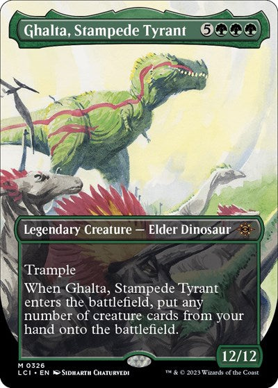 Ghalta, Stampede Tyrant (Borderless) (The Lost Caverns of Ixalan) Near Mint