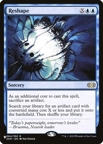 Reshape (Secret Lair Commander: Heads I Win, Tails You Lose) Light Play