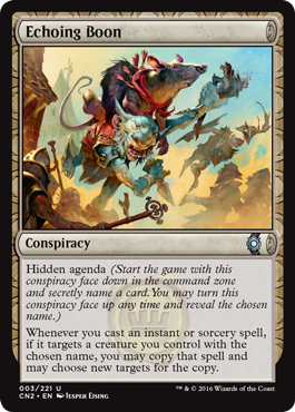 Echoing Boon (Conspiracy: Take the Crown) Light Play Foil