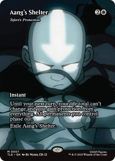 Aang's Shelter - Teferi's Protection (Borderless) (Avatar: The Last Airbender: Eternal-Legal) Light Play