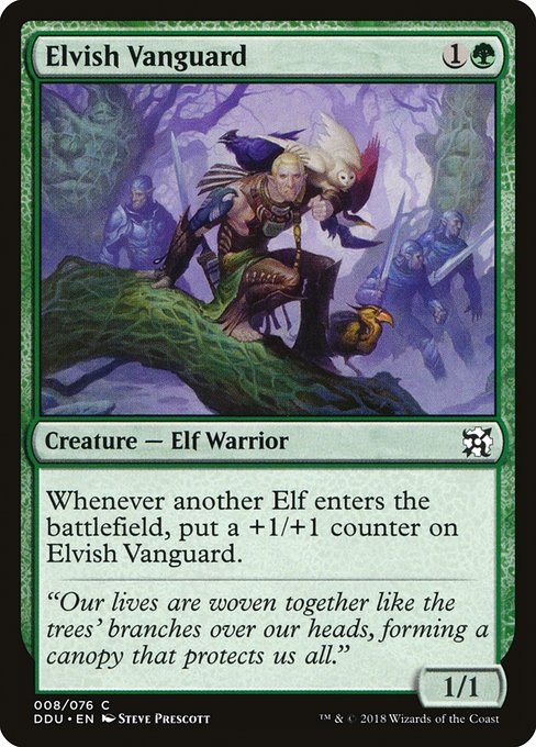 Elvish Vanguard (Duel Decks: Elves vs Inventors) Medium Play