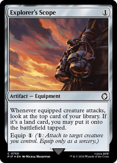Explorer's Scope (Surge Foil) (Universes Beyond: Fallout) Near Mint Foil