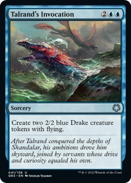 Talrand's Invocation (Magic Game Night: Free-For-All) Medium Play
