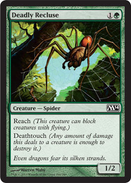 Deadly Recluse (Magic 2014 Core Set) Medium Play
