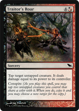 Traitor's Roar (Shadowmoor) Heavy Play Foil