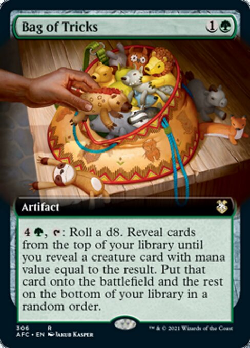 Bag of Tricks (Extended Art) (Commander 2021 Forgotten Realms) Light Play
