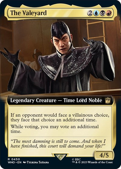 The Valeyard (Extended Art) (Universes Beyond: Doctor Who) Near Mint Foil