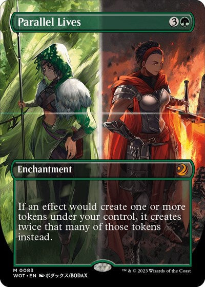 Parallel Lives (Anime Borderless) (Wilds of Eldraine: Enchanting Tales) Light Play