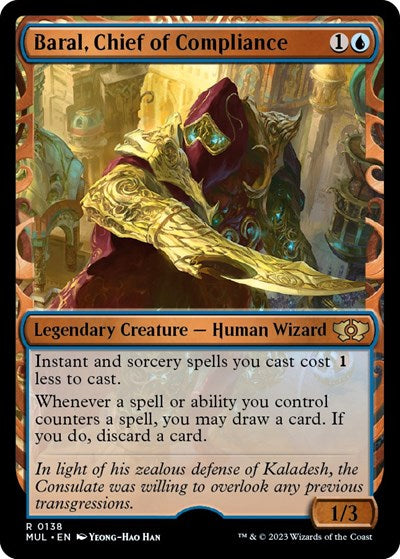 Baral, Chief of Compliance (Halo Foil) (March of the Machine: Multiverse Legends) Light Play Foil