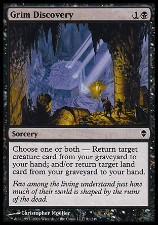 Grim Discovery (Zendikar) Light Play Foil
