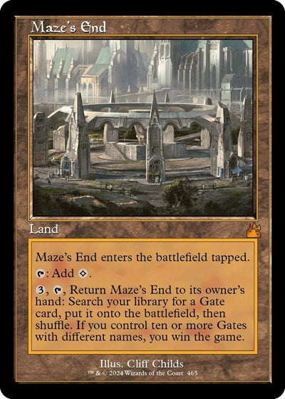 Maze's End (Retro Frame) (Ravnica Remastered) Near Mint Foil