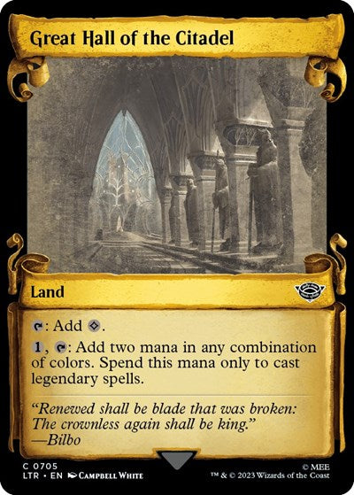 Great Hall of the Citadel (Showcase Scrolls) (Universes Beyond: The Lord of the Rings: Tales of Middle-earth) Near Mint