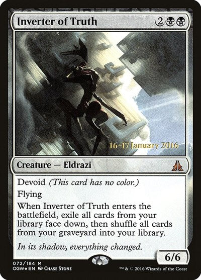 Inverter of Truth (Promos: Prerelease Cards) Light Play Foil