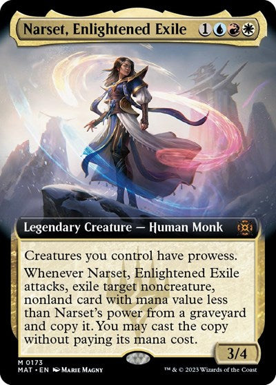 Narset, Enlightened Exile (Extended Art) (March of the Machine: The Aftermath) Medium Play Foil
