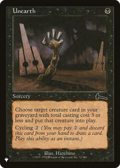Unearth (The List) Medium Play
