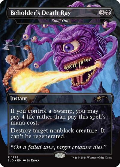 Beholder's Death Ray - Snuff Out (Secret Lair) Near Mint