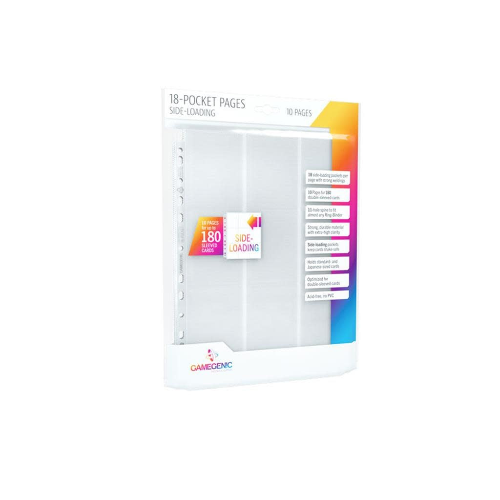 Gamegenic 18-Pocket Side-loading Binder Pages (10ct)