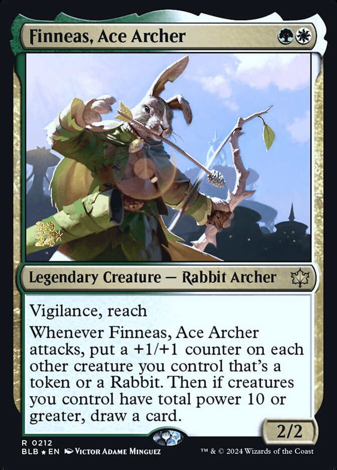 Finneas, Ace Archer (Promos: Prerelease Cards) Light Play Foil