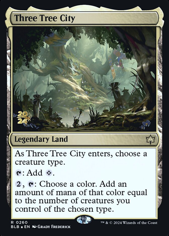Three Tree City (Promos: Prerelease Cards) Light Play Foil