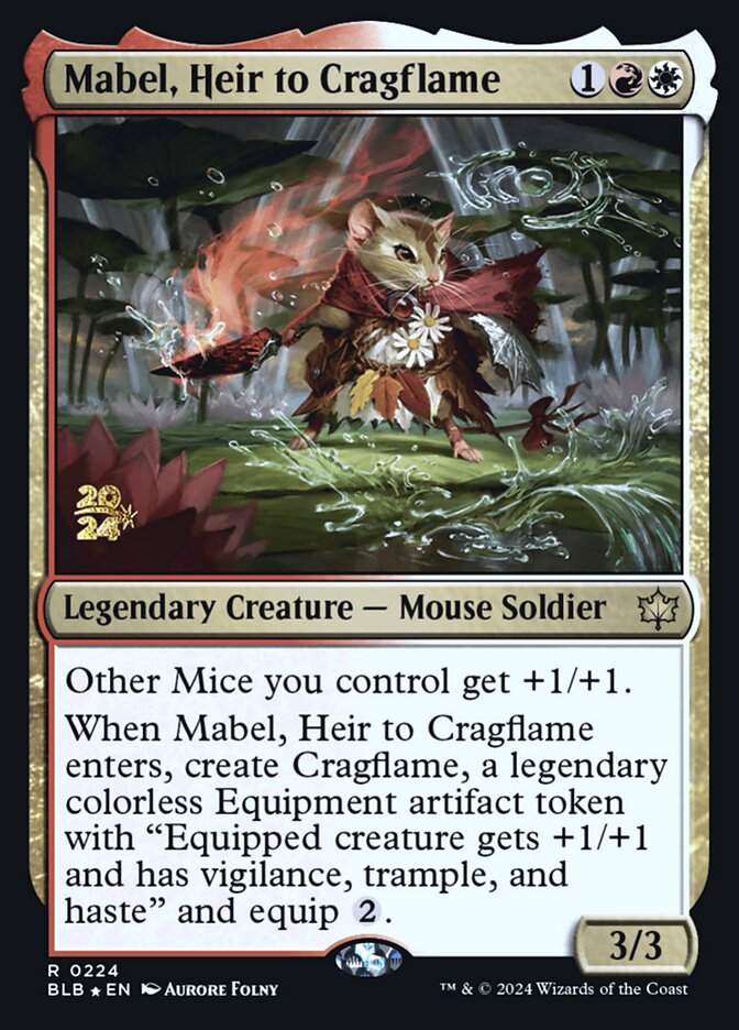 Mabel, Heir to Cragflame (Promos: Prerelease Cards) Near Mint Foil
