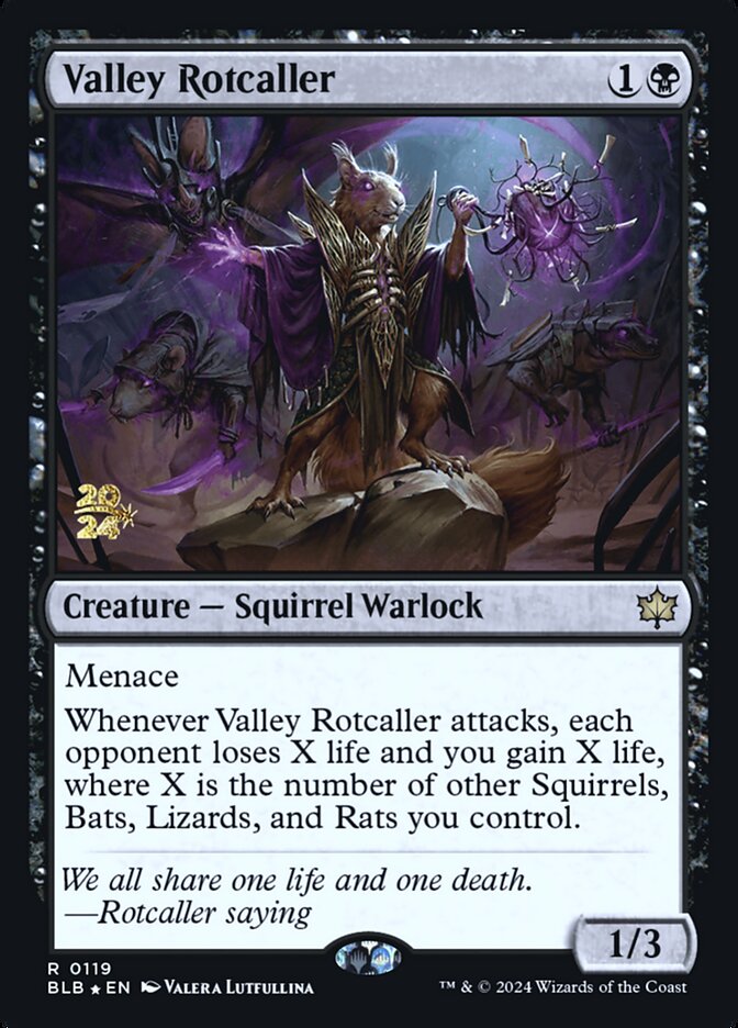 Valley Rotcaller — Bloomburrow prerelease (PBLB 119s), English