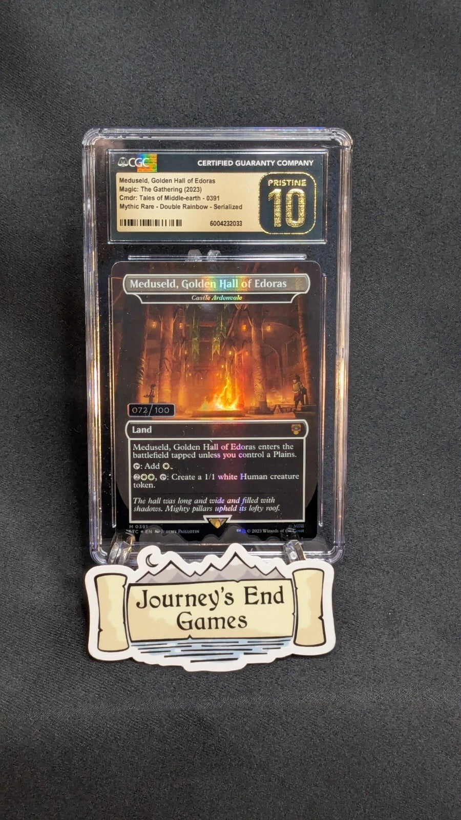 Meduseld, Golden Hall of Edoras LOTR Serialized (72/100) CGC Prestine 10
