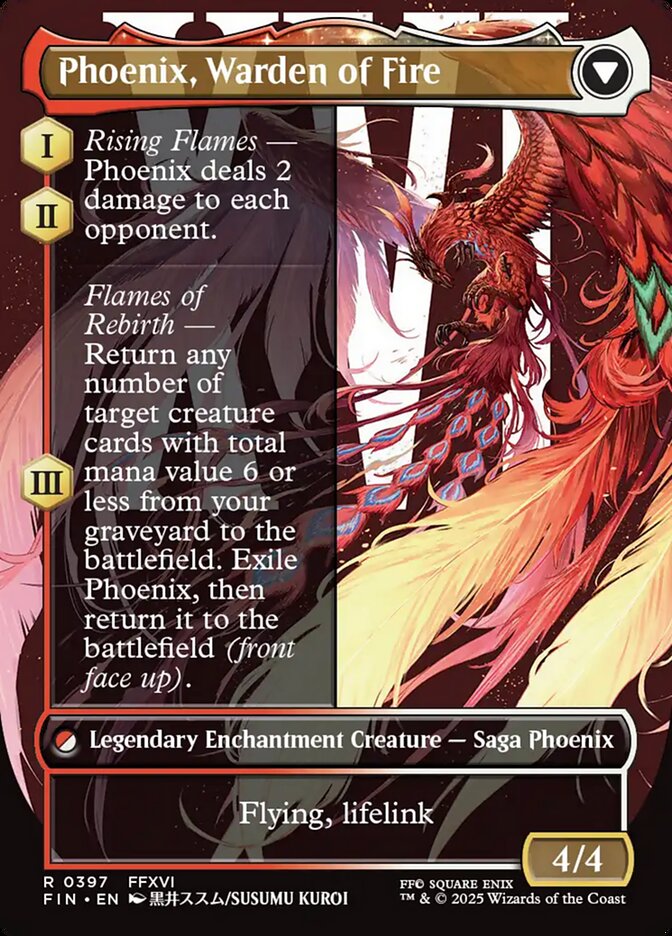 Back face of Phoenix, Warden of Fire