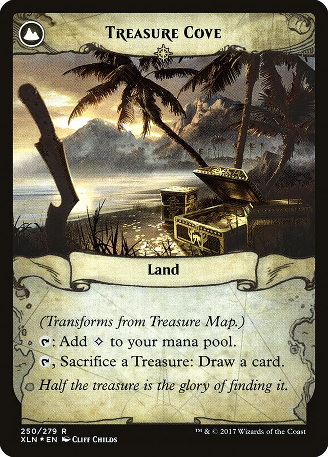 Back face of Treasure Cove