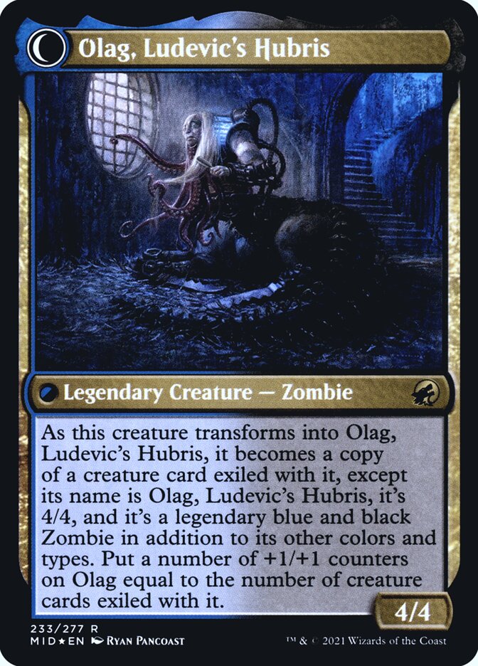 Back face of Olag, Ludevic's Hubris
