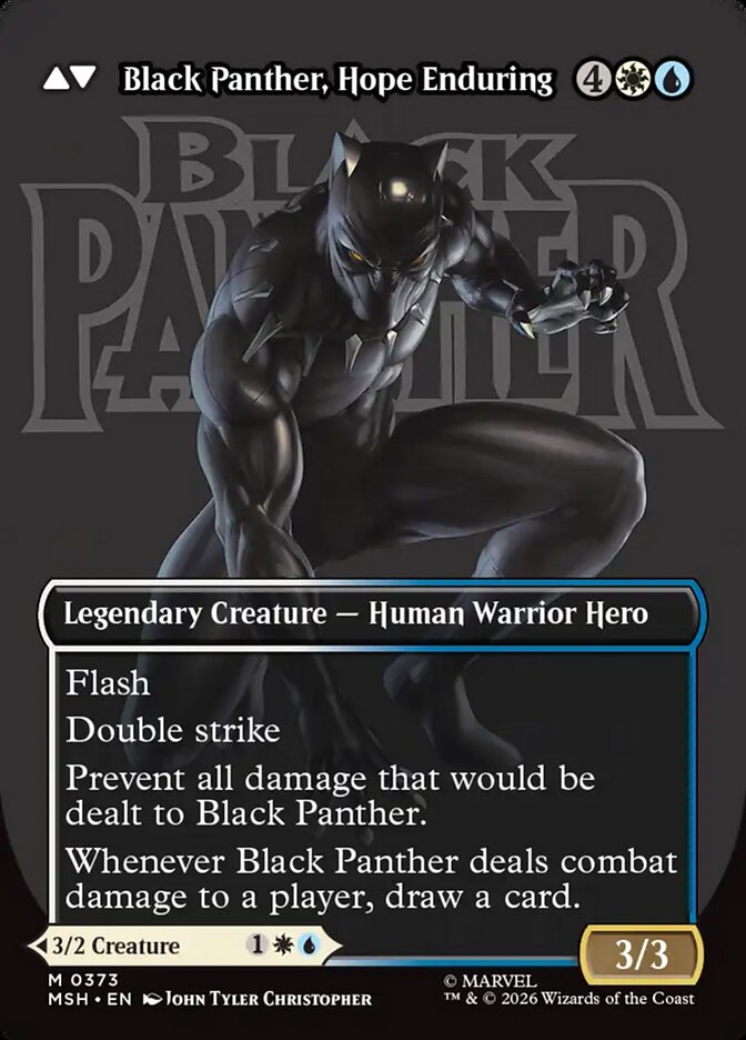Back face of Black Panther, Hope Enduring