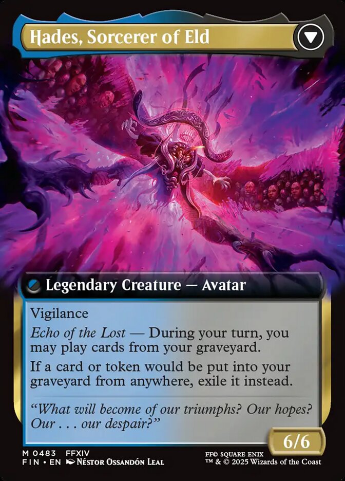 Back face of Hades, Sorcerer of Eld