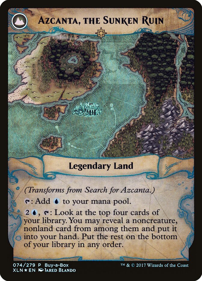 Back face of Azcanta, the Sunken Ruin