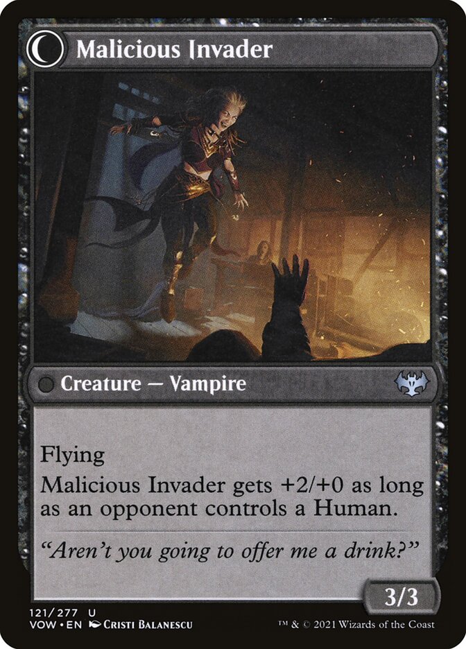 Back face of Malicious Invader