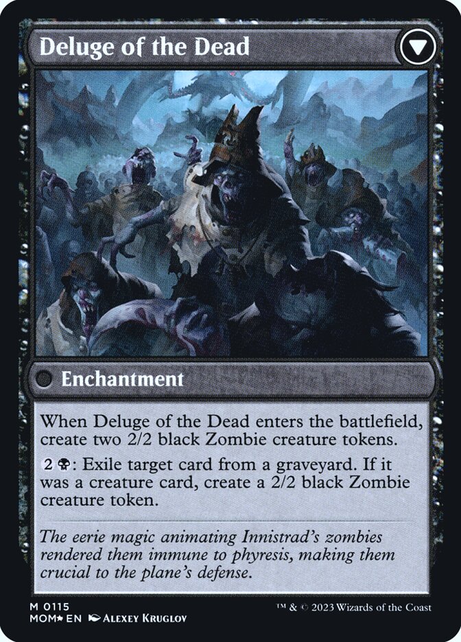 Back face of Deluge of the Dead