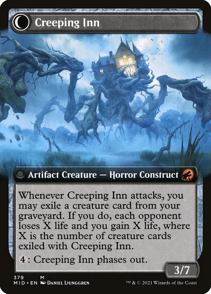 Back face of Creeping Inn