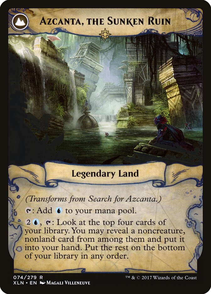 Back face of Azcanta, the Sunken Ruin