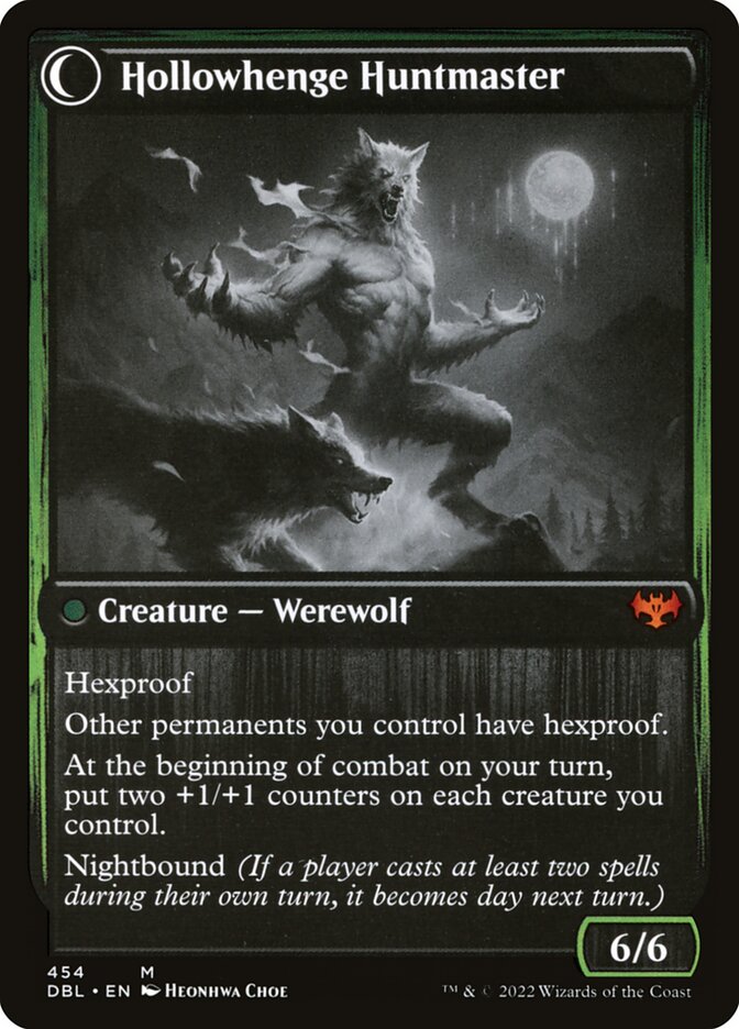 Back face of Hollowhenge Huntmaster