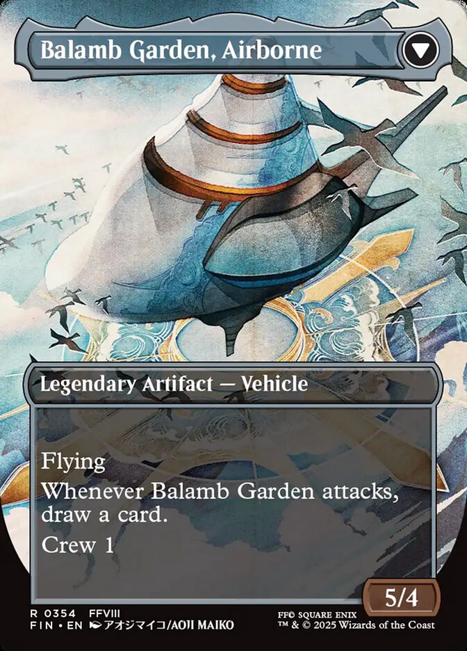 Back face of Balamb Garden, Airborne