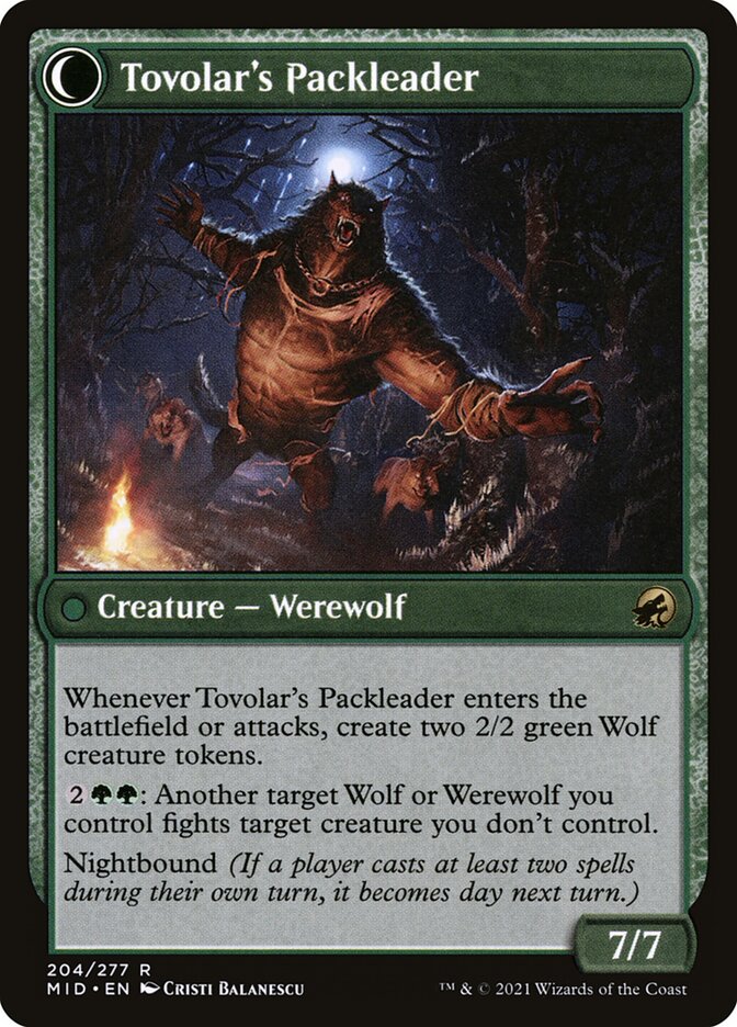 Back face of Tovolar's Packleader