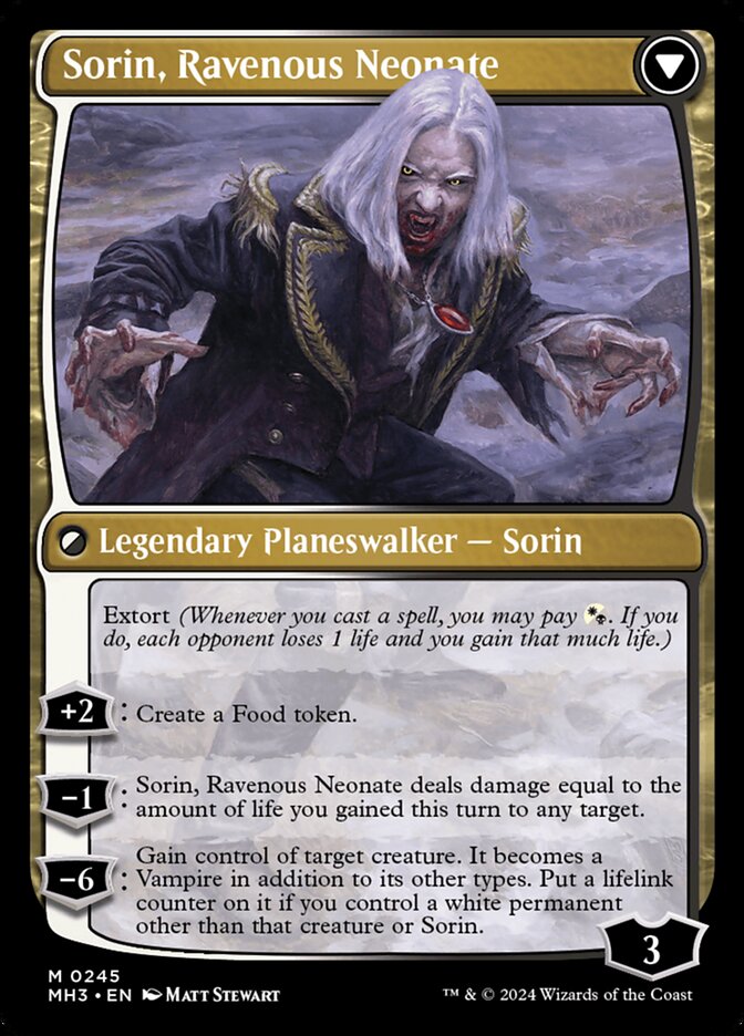 Back face of Sorin, Ravenous Neonate