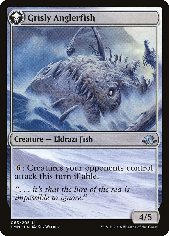 Back face of Grisly Anglerfish