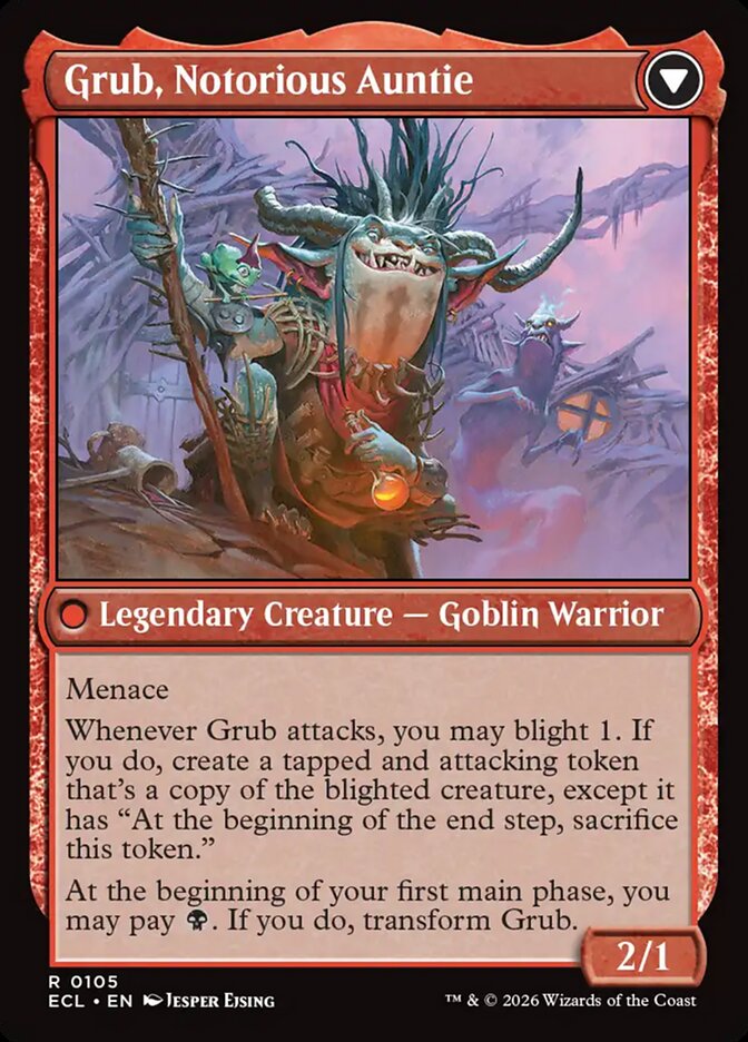 Back face of Grub, Notorious Auntie