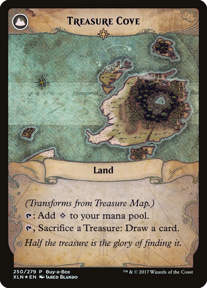 Back face of Treasure Cove