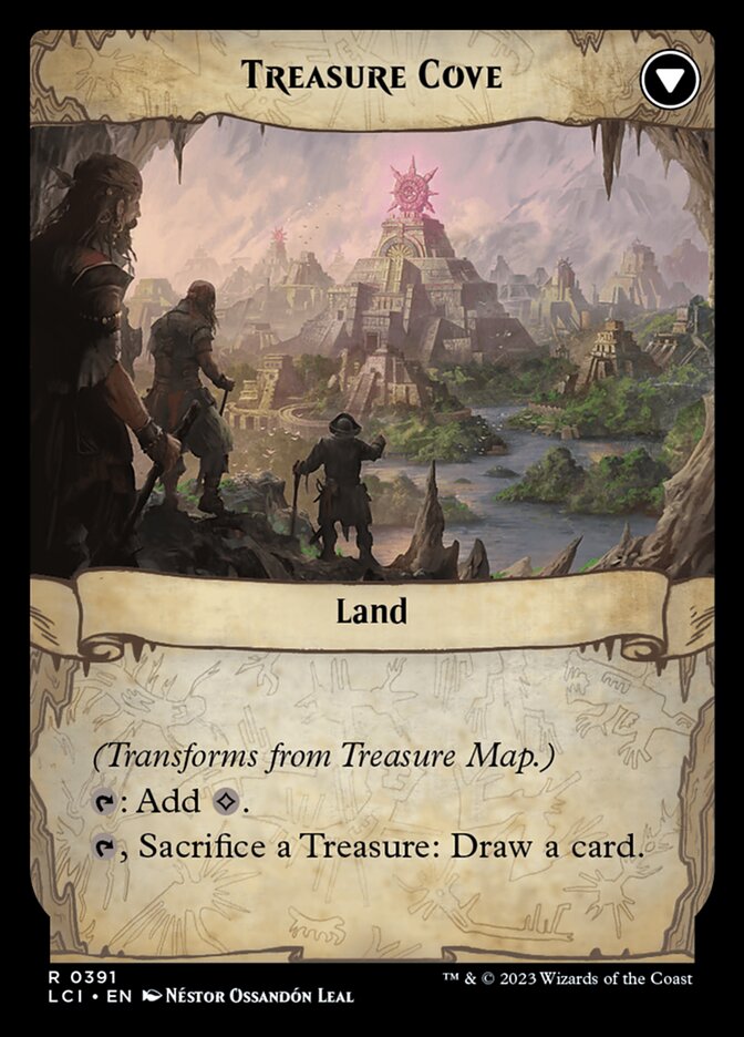Back face of Treasure Cove