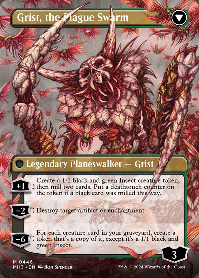 Back face of Grist, the Plague Swarm