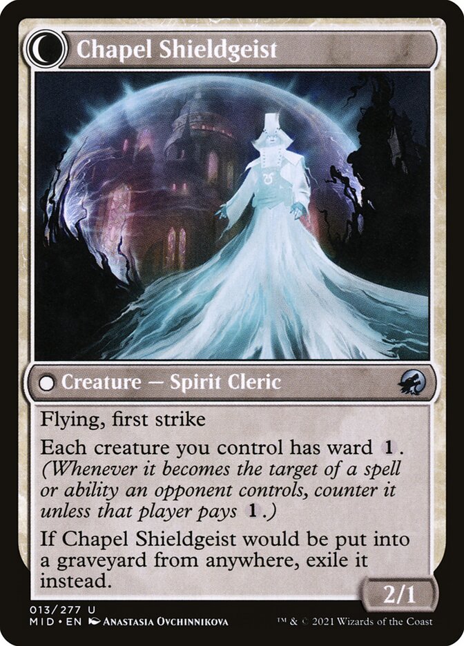 Back face of Chapel Shieldgeist