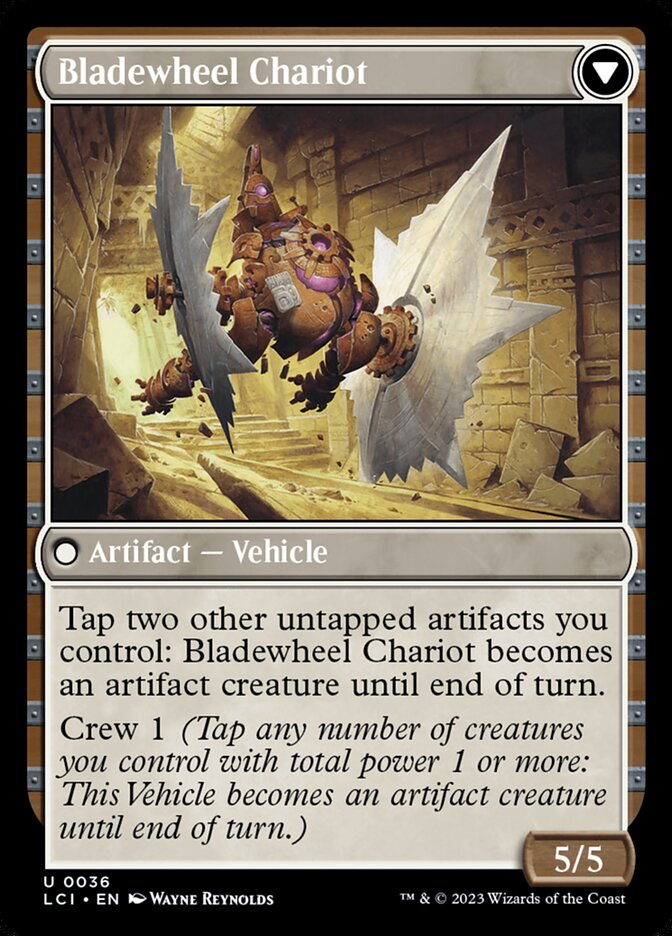 Back face of Bladewheel Chariot