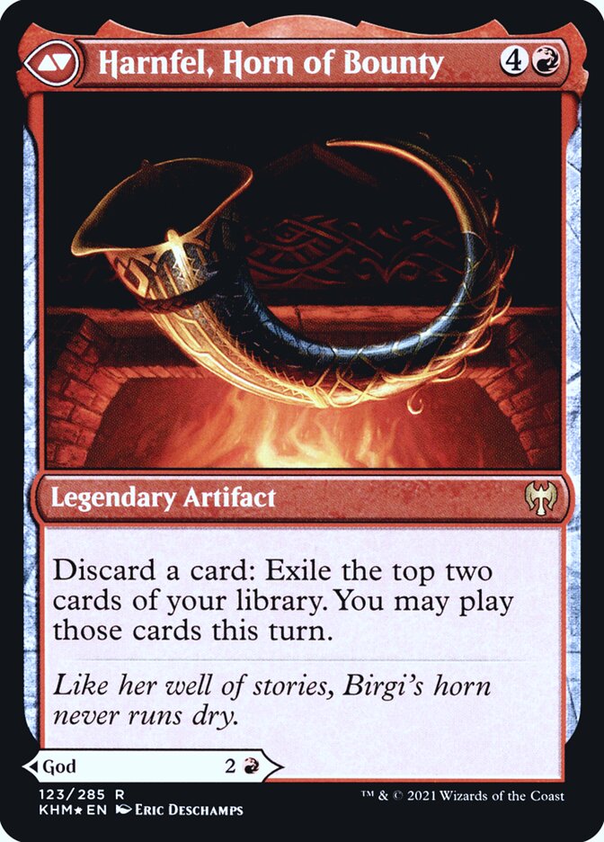 Back face of Harnfel, Horn of Bounty