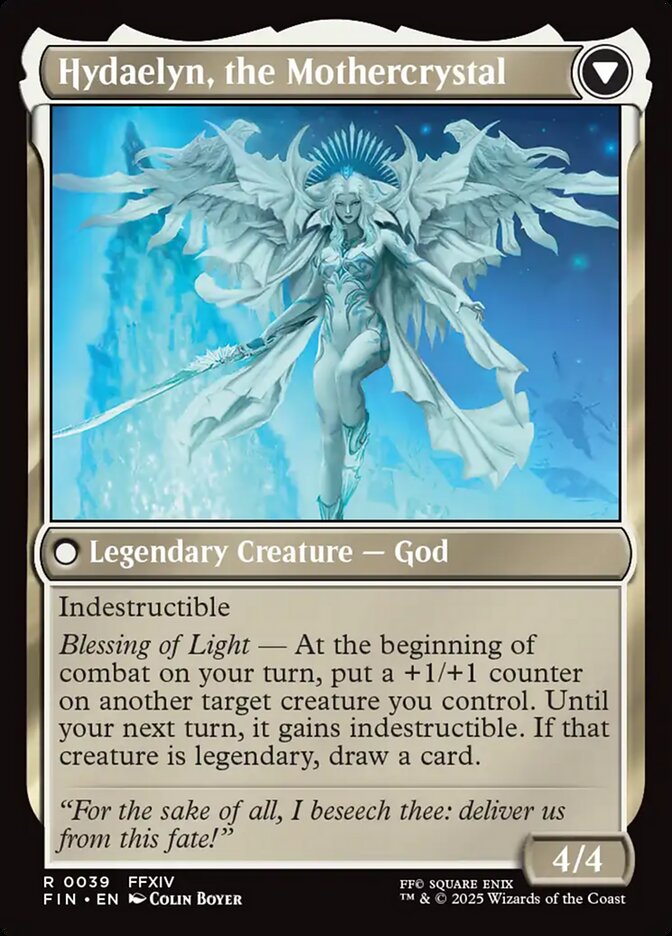 Back face of Hydaelyn, the Mothercrystal