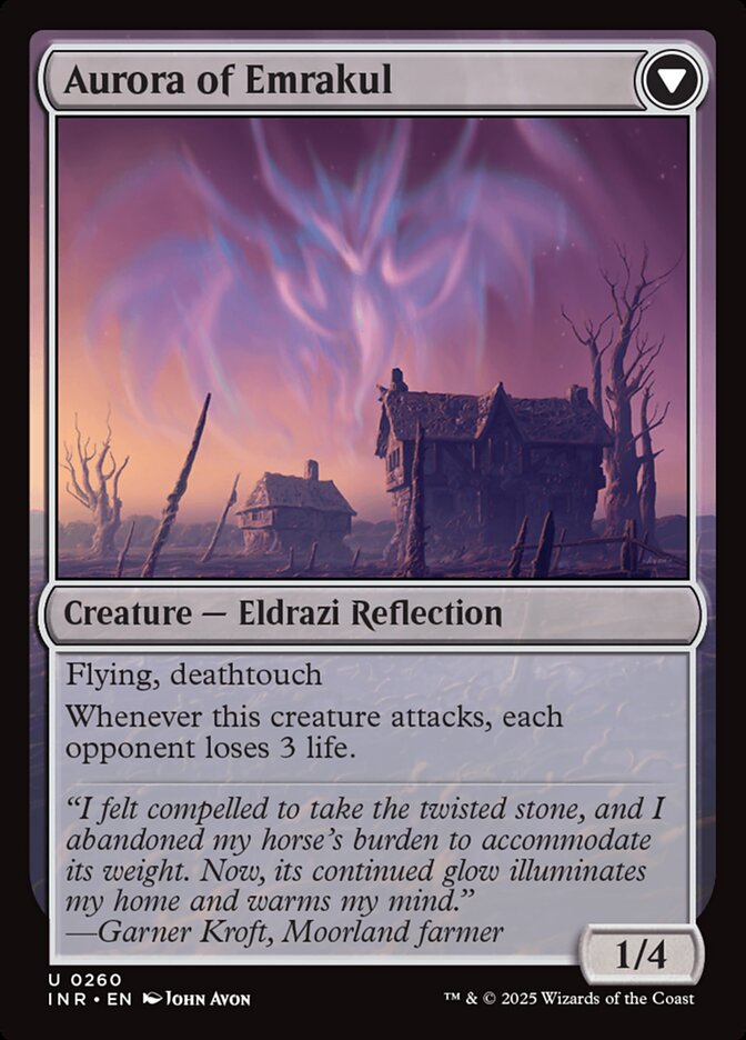 Back face of Aurora of Emrakul